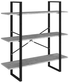 vidaXL Boekenkast 100x30x105 cm spaanplaat betongrijs