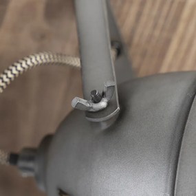 Smart plafondlamp staal met hout incl. 4 WiFi GU10 - Emado