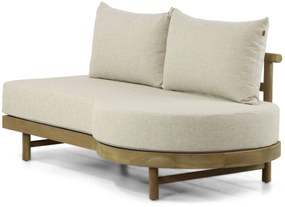 Hoek loungeset 5 personen Teak Old teak greywash  Santika Furniture Santika