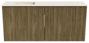 Mondiaz Joya DLux 90cm toiletmeubel dusk met wastafel faye links zonder kraangat meli