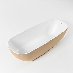 MONDIAZ ROCK Vrijstaand bad - 170x70cm - kleur Oro / Talc ROCK170-ORO/TAL