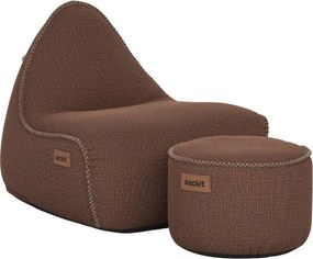 Cobana Lounge Stoel & Pouf Outdoor - Kirra Brown