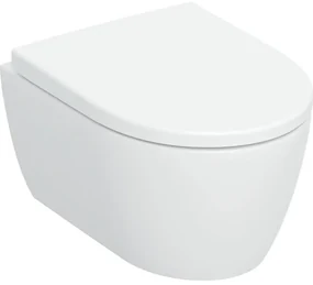 Geberit iCon Wandclosetset - 49x35cm - compact - diepspoel - rimless - TurboFlush - softclose en quickrelease zitting - glans wit 503.048.00.1