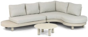 Loungeset tuin 5 personen Aluminium Taupe  Lifestyle Garden Furniture Organio