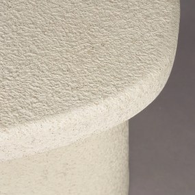 Dutchbone Veda High Witte Bijzettafel Organisch - 57 X 45cm.