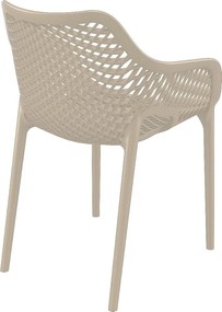 Garden Impressions Air XL design tuinstoel taupe - 2 stuks