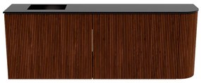 Mondiaz Joya 110cm toiletmeubel ronding rechts ruby met wastafel faye links zonder kraangat urban