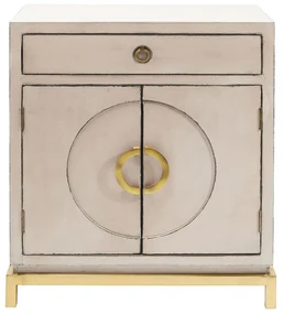 Kare Design Disk Roze Dressoir Met Goud - 76x45x86cm.