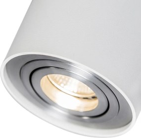 Smart opbouwspot wit en staal kantelbaar incl. Wifi GU10 - Rondoo up