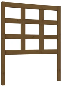 vidaXL Hoofdbord 80,5x4x100 cm massief grenenhout honingbruin
