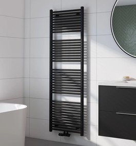 Saqu Cole handdoekradiator 1072W 60x180cm mat zwart