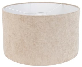 Stoffen lampenkap lichtbruin rond 35/35/20 Modern