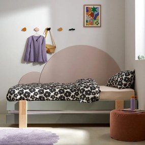 Bed met boxspring, stapelbaar, massief grenen, PYLA