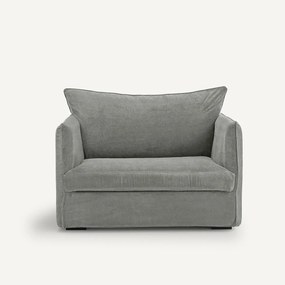 Fauteuil XL in stonewashed fluweel, Neo Chiquito