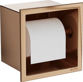 Mexen X-Wall-P toiletrolhouder, geborsteld koper - 19C3