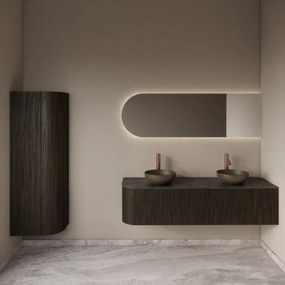 Gliss Design Alluro kolomkast 160cm met ronding rechts charcoal