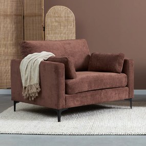 Fauteuil Roodbruine Stof