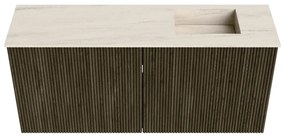 Mondiaz Joya DLux 90cm toiletmeubel shadow met wastafel faye rechts 1 kraangat meli