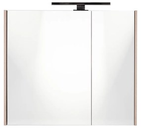 Best Design Happy spiegelkast met verlichting 60x60cm eiken