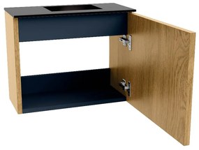 Mondiaz Joya 50cm toiletmeubel oak met wastafel faye rechts zonder kraangat urban