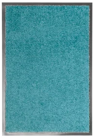 vidaXL Deurmat wasbaar 40x60 cm cyaan