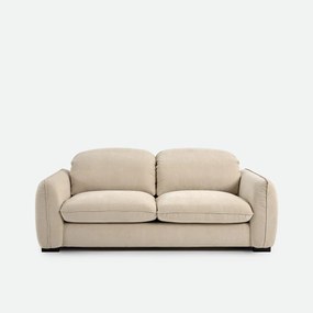 Rechte bank in gemêleerd polyester, 3-zit met hoofdsteunen, ISLA