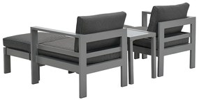 Garden Impressions Riga balkon loungeset 5-delig - grijs