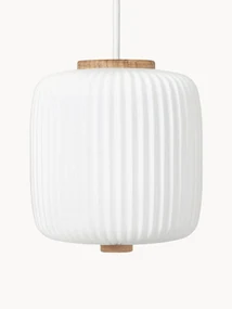Kleine hanglamp EK61 van opaalglas, mondgeblazen
