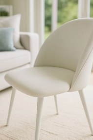 Stoel White Vint Velvet