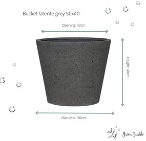 Pot Bucket Laterite Grey
