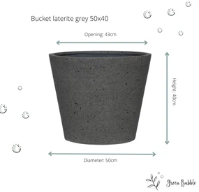 Pot Bucket Laterite Grey