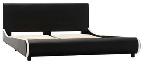 vidaXL Bedframe kunstleer zwart 140x200 cm