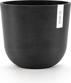 Ecopots bloempot Oslo 25 - Rond - Dark Grey - Diameter 25 x H21,8 cm