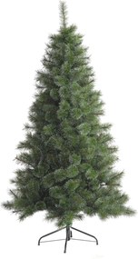 Cleveland Frosted Pine kunstkerstboom - 150 cm - groen - frosted - Diameter 82 cm - 274 tips - metalen voet
