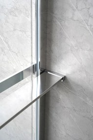 Sapho Shelf handdoekhouder en planchet voor douchewand chroom