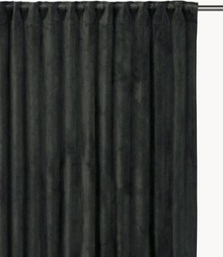 Fluwelen dim-out multibandgordijnen Estelle, 2-delig, B 135 cm