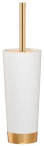 Sealskin Glossy Toiletborstel met houder Polyresin Goud/Wit 362320549