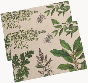 Linnen placemats Fine Herbs, 2-delig