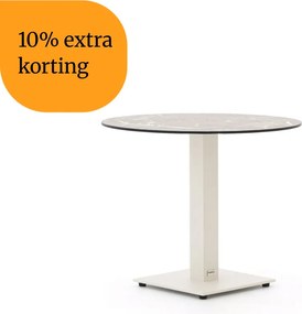 + 10% kassakorting | Tuin eettafel Forza | Rond | Tuintafel Kunststof | Ø80cm | 2 personen | Kees Smit Tuinmeubelen
