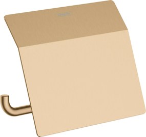 Hansgrohe AddStoris toiletrolhouder met klep 15,3x11,6x8,6cm brushed bronze