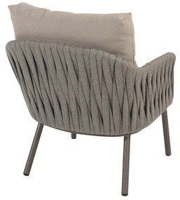 Taste by 4 Seasons Cannes low dining tuinset met Donato tafel 160 cm LoungestoelTuinstoel   bruin weerbestendig