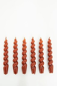 Bruine dinerkaars twisted Ø 2 cm