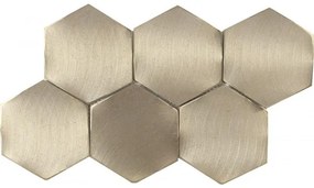 Dune Materia Mosaics Mozaiektegel 16.2x28cm Icon Gold Hexagon 4mm Mat/glans Gold 1916862