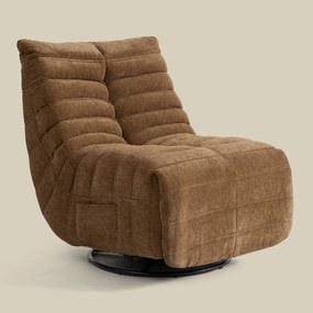 Verstelbare Lounge Fauteuil Retro Caramel