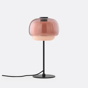 Tafellamp in gekleurd glas, Kinoko
