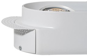 Set van 6 Afgeronde inbouwspot wit GU10 70mm 2-lichts - Hubs GU10 Binnenverlichting Lamp