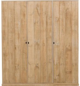 Goossens Eco Kledingkast Torento, 200 cm breed, 220 cm hoog, 3 draaideuren