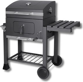 Famiflora Houtskool BBQ Illinois - BBQ grilloppervlak 55x41cm - Met thermometer
