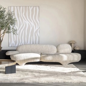 Design Bank Organische Vorm Beige