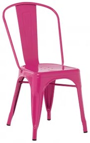 Stapelbare Lix Eetkamerstoelen Set Van 4 Roze – Fuchsia - Sklum